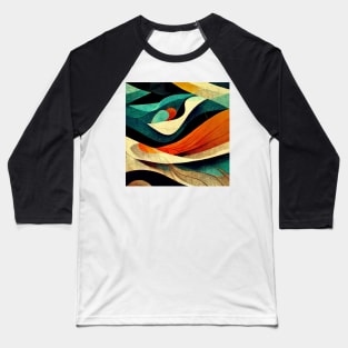 psychadelic abstract shapes. cubism. Baseball T-Shirt